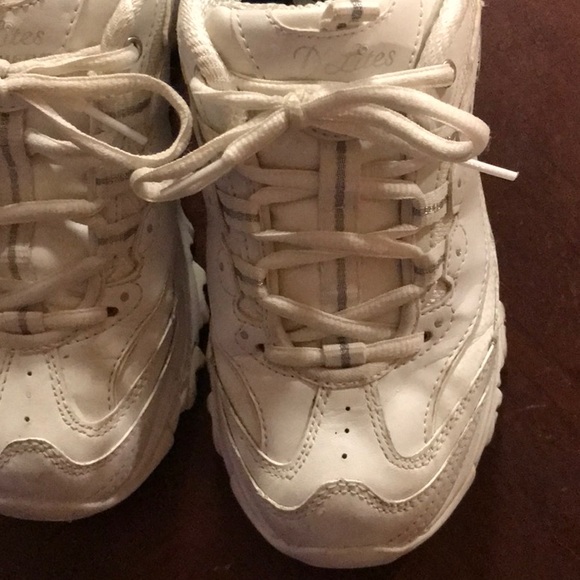 Skechers White D’Lites size 7 - Picture 5 of 16